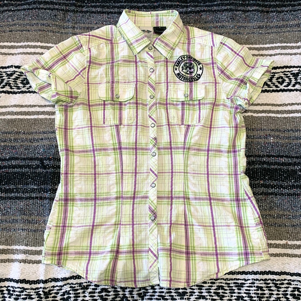Harley-Davidson Womens Plaid Shirt